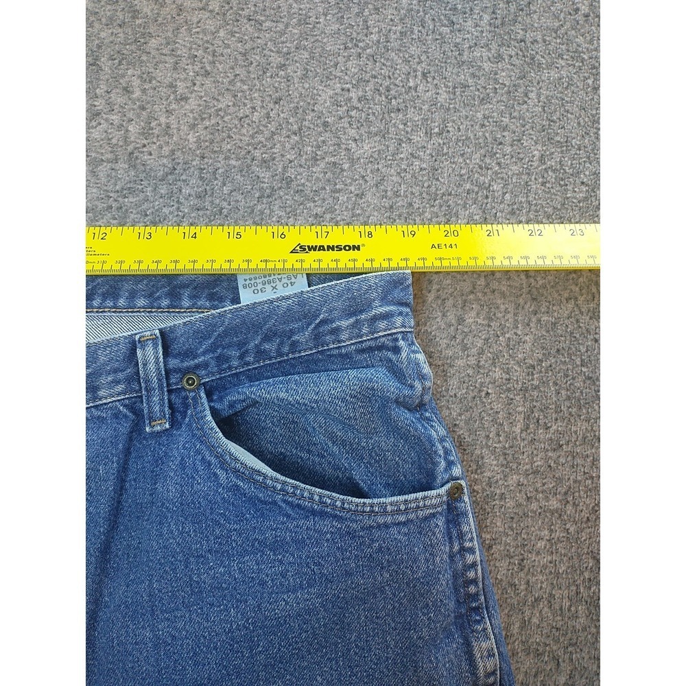 Wrangler Rugged Wear Mens Blue Straight Leg Jeans 38x29 Medium Wash 39902PW - Picture 9 of 16